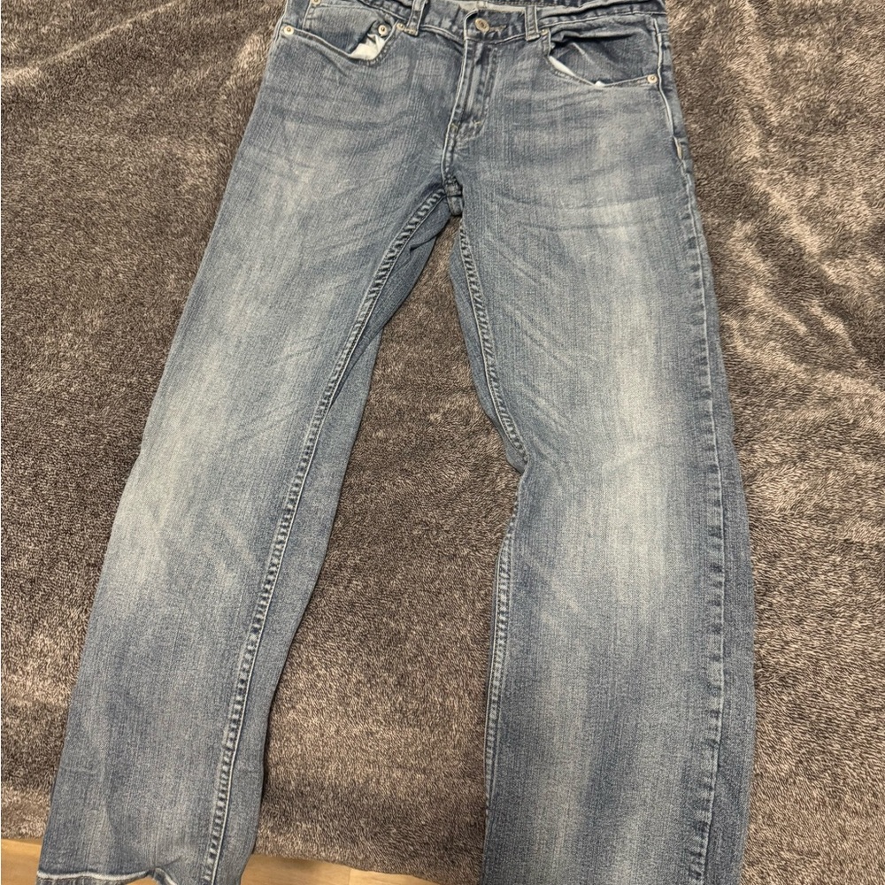 Levi's Men's Straight Jeans in Light Blue Wash